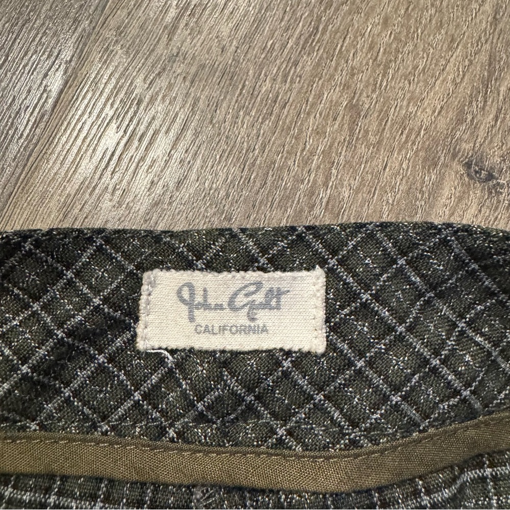John Galt Brandy Melville Green Plaid Pants adjustable waist size 26 women - Picture 10 of 11